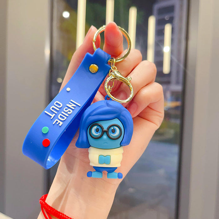 Wholesale Cute keychain car ornament cartoon figurine student backpack