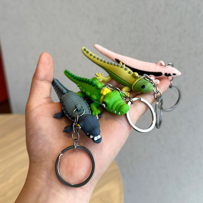 Wholesale Crocodile PVC cartoon backpack pendant backpack pendant decoration