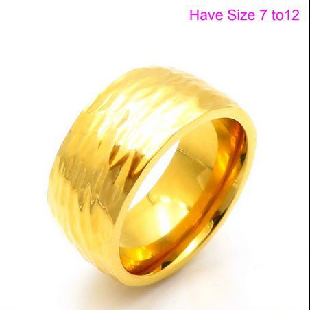 Wholesale Simple Stainless Steel Irregular Pattern Ring