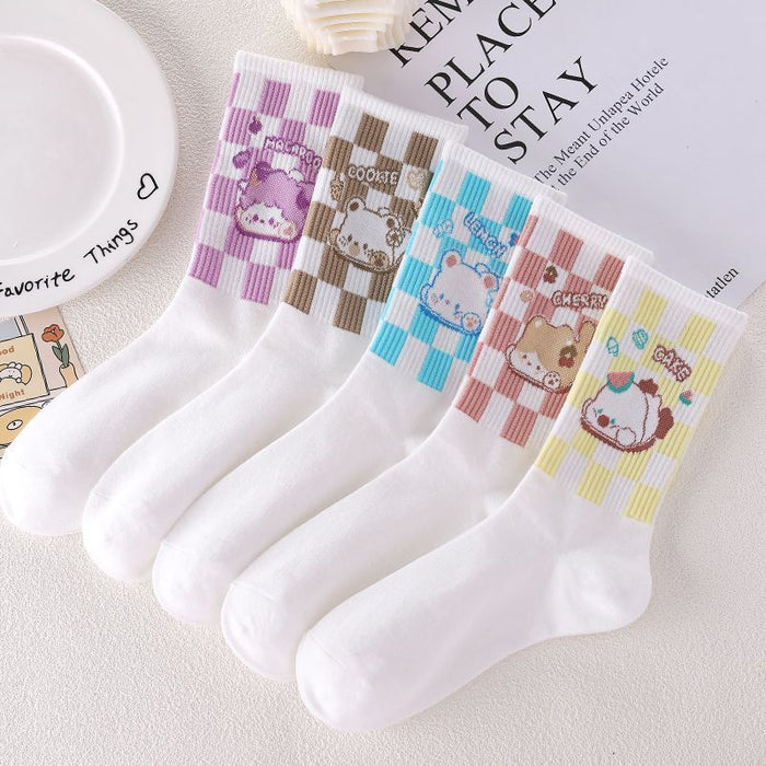 Wholesale Cartoon Versatile Mid-Calf Socks