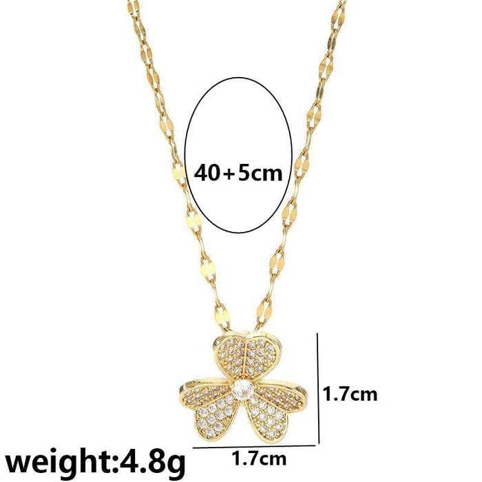 Wholesale Titanium steel necklace, fashionable and versatile, niche design, temperament, collarbone necklace