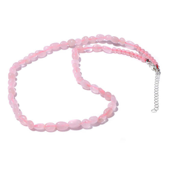 Wholesale Stone necklace irregular natural stone handmade jewelry sweater chain