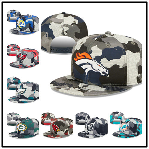 Wholesale Football Team Hat Summer New Crow Cowboy Hip Hop Hat Sun Visor Baseball Cap Casual Hat Trendy Flat Brim Hat JDC-FH-HF002