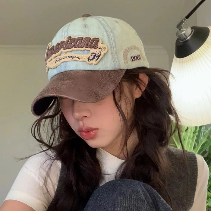 Wholesale Vintage vintage duckbill cap versatile sun hat denim baseball cap