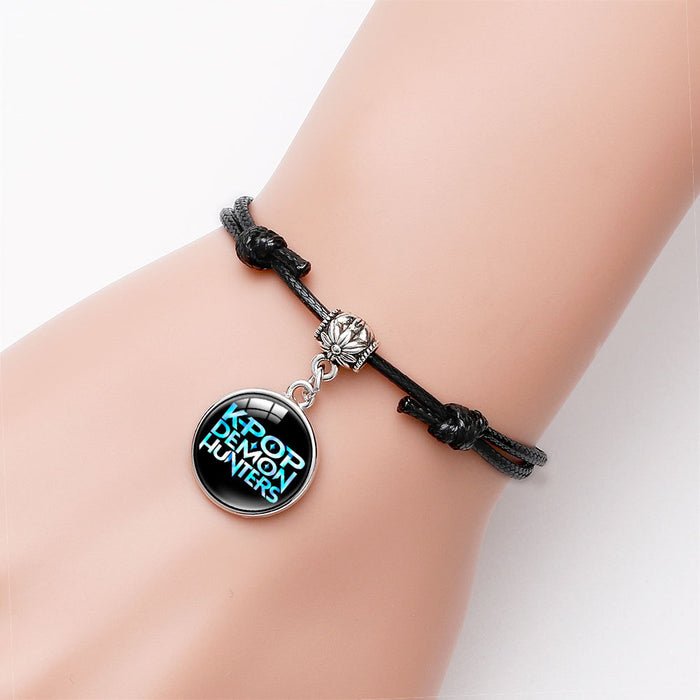 Wholesale KPOP Cute Cartoon Crystal Multi-Color Adjustable Bracelet