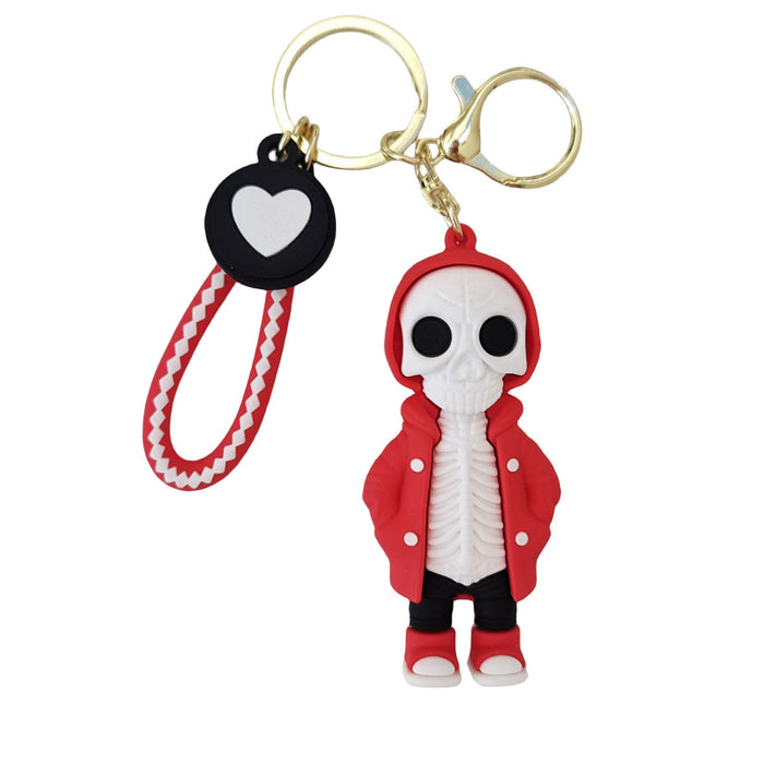 Wholesale Cartoon Silicone Doll Keychain JDC-KC-ZhuoRan030