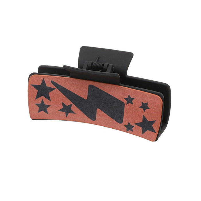 Wholesale Western Denim Sunflower Vintage Letter Shark Clip Grab Clip Hairpin