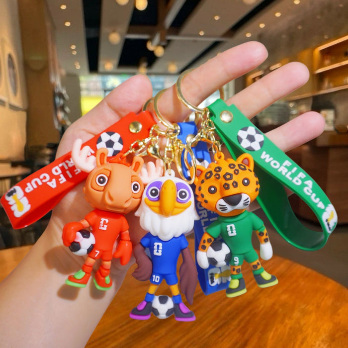 Wholesale Mascot doll keychain toy pendant soccer ball