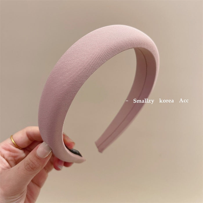 Wholesale Solid color fabric headband with versatile hair clips and external headband