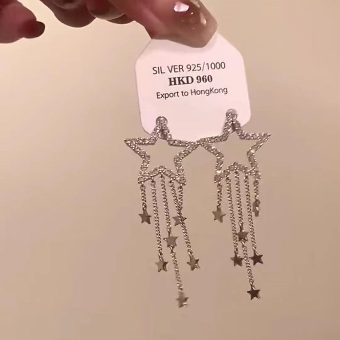 Wholesale Retro metallic butterfly earrings, high-end floral earrings, versatile, exaggerated, niche earrings