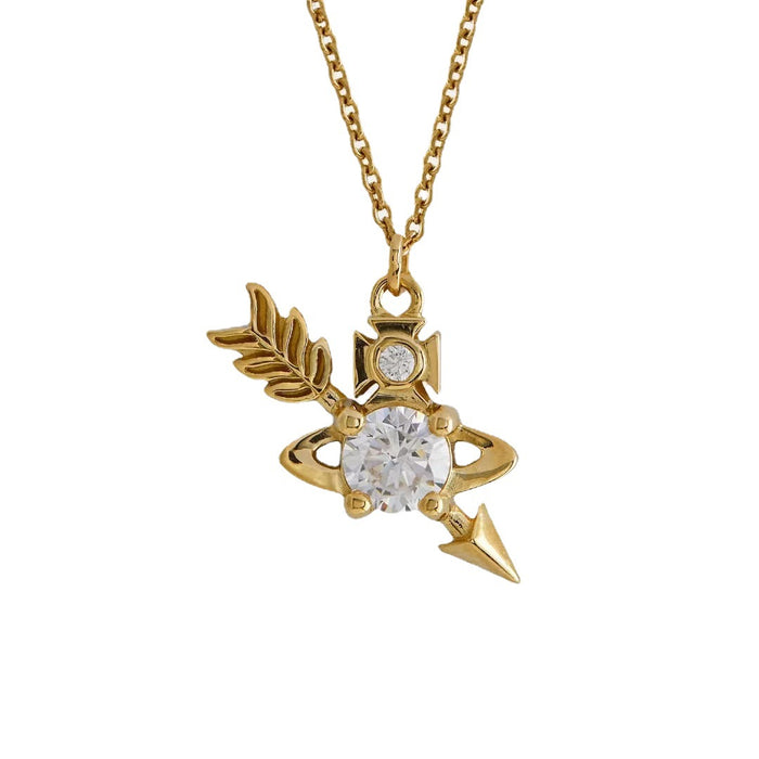 Wholesale Valentine's Day Heart-piercing Copper Necklace JDC-NE-XinM002
