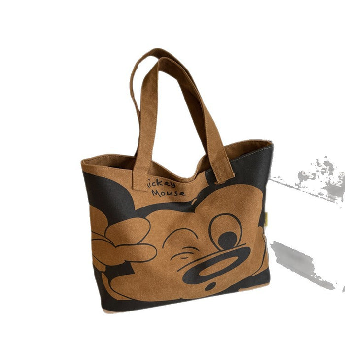 Wholesale Large capacity cute canvas bag, new fashionable and high-end one shoulder tote bag