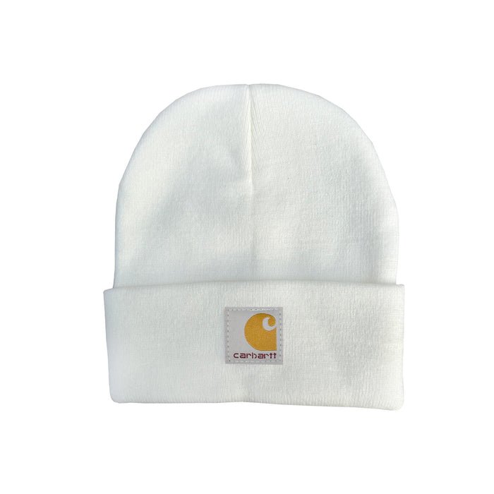 Wholesale Solid color knitted beanie hat with folded brim winter hat