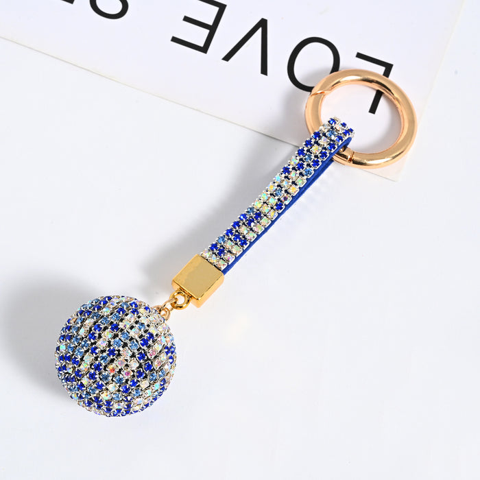 Wholesale Chain Rhinestone Ball Keychain Car Keychain JDC-KC-JF004