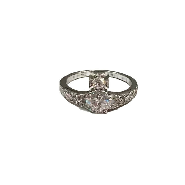Wholesale Light Luxury Full Diamond Saturn Ring