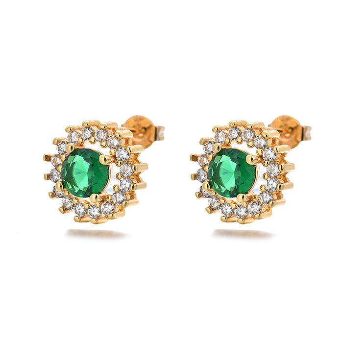 Wholesale Fashionable, luxurious, exquisite gemstone earrings