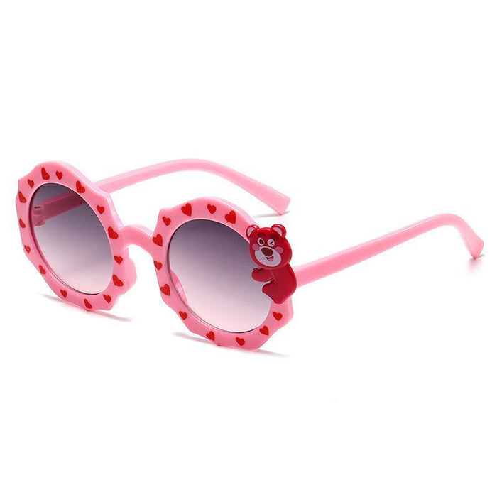 Wholesale Children's sunglasses, UV resistant baby glasses, boys' cartoon sunglasses, designed for taking photos and shading