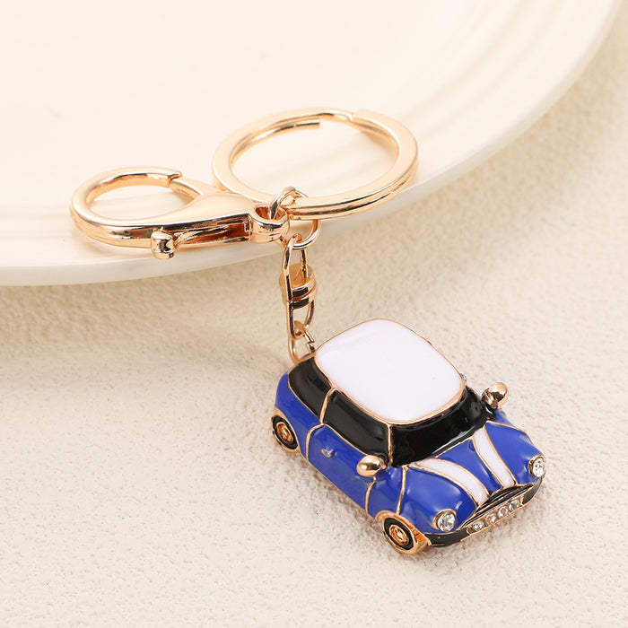 Wholesale Creative Car Keychain Burgundy Zinc Alloy Fashion Accessory MOQ≥2