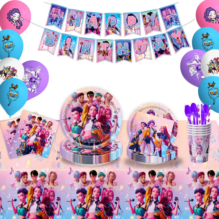 Wholesale KPOP themed party decorations candy boxes,  gift bags,  New Year' s gift decorations,  banners