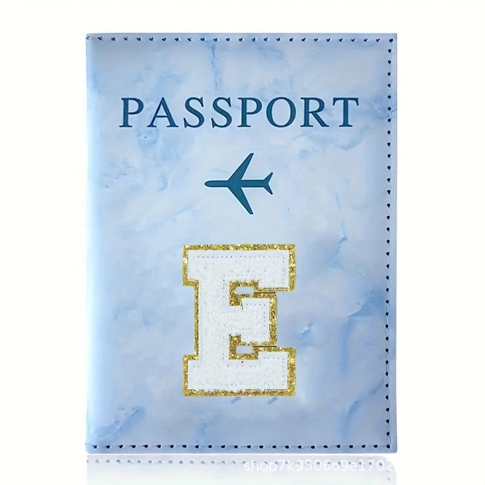 Wholesale Fashion Initial Letter Pattern PU Passport Holder Travel Wallet Casual Everyday Accessory