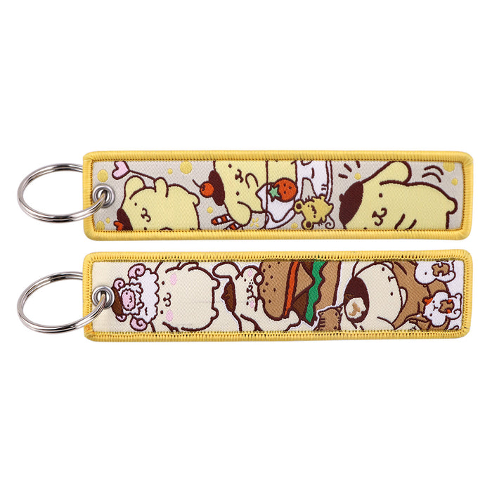 Wholesale Fabric Cartoon Keychain Lanyard  Design Car Key Accessory Gift