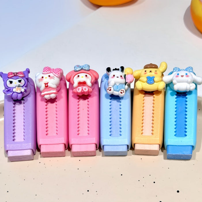 Wholesale Cartoon Push-Pull Eraser Resin Correction Eraser