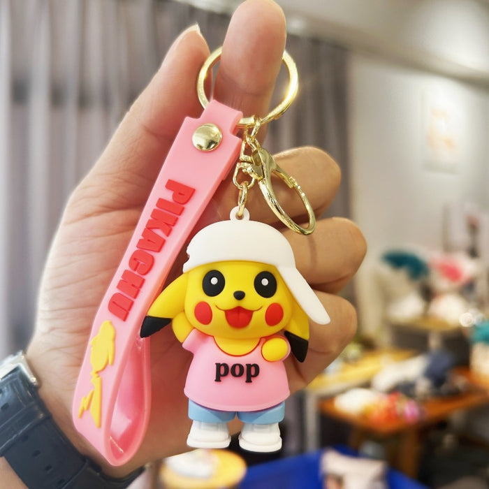 Wholesale PVC Cartoon Doll Keychain JDC-KC-WuYi218