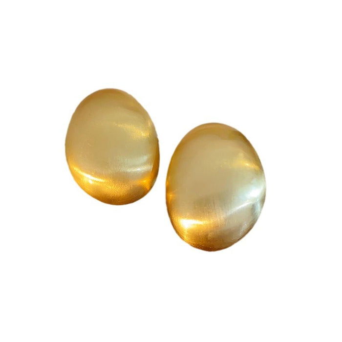 Wholesale Metal brushed earrings exaggerated temperament eardrop gold curved female earrings