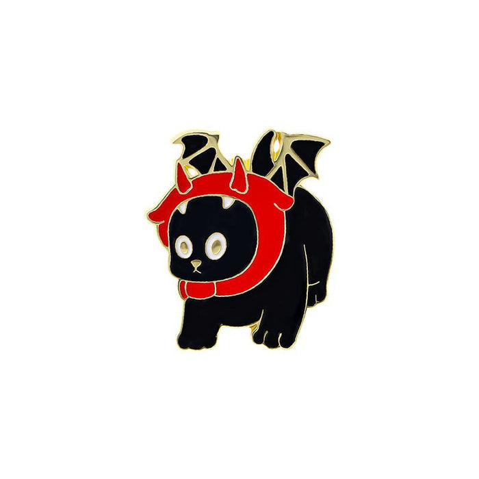 Wholesale  Series Brooch Pumpkin Skull Ghost Alloy Oil Dropping Metal Cartoon Punk Horror Badge