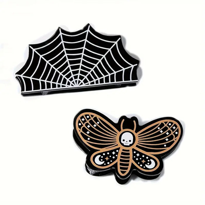 Wholesale  Grabber Pumpkin Hairpin Bat Shark Clip Butterfly Skull Ponytail Clip  Web Clip Hair Accessory
