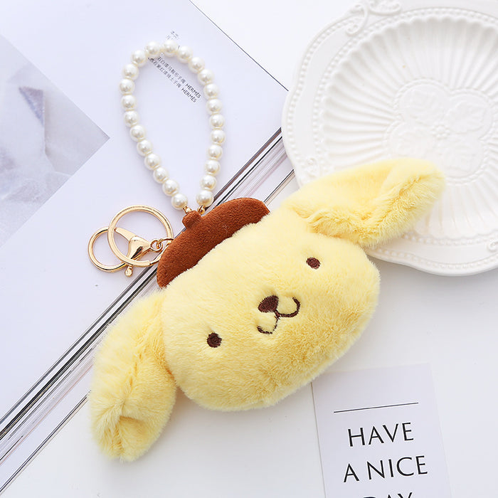 Wholesale Plush Doll Pendant Bag Keychain Pearl