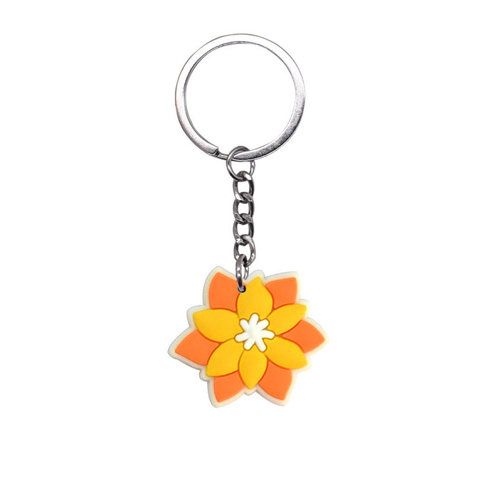 Wholesale 100 PCS key ring PVC soft glue pendant schoolbag pendant cartoon  jewelry  key chain