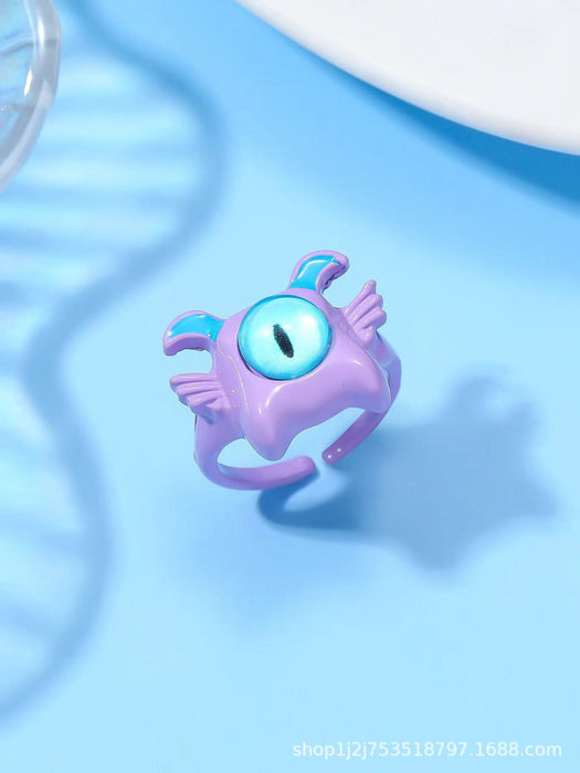 Wholesale Cartoon, playful, niche, personalized, ring, couple