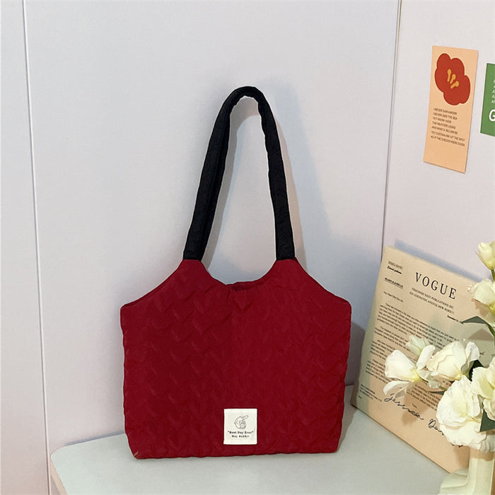 Wholesale Love shoulder bag, large capacity canvas bag