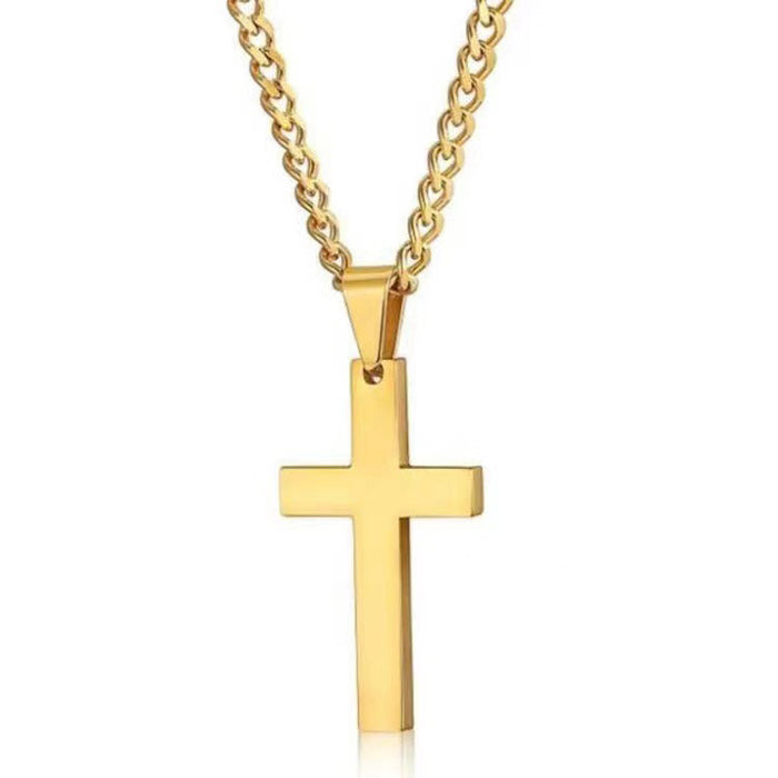 Wholesale All-match Cross Necklace Bracelet Two-piece Set JDC-NE-YG005