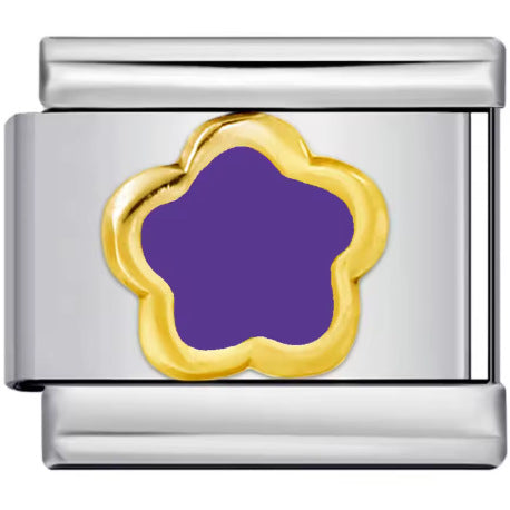 Wholesale Mother' s Day Series Stainless Steel Italian Flower Bracelet DIY Module Combination Jewelry