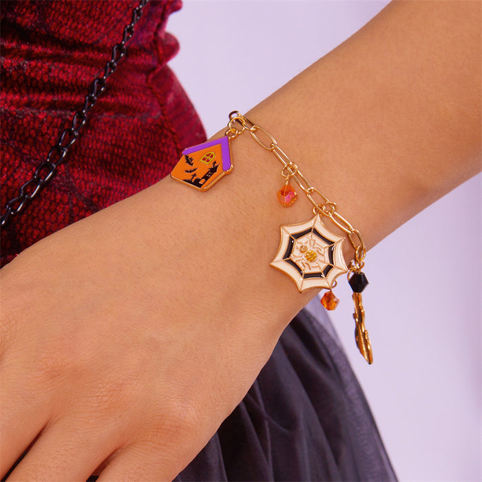 Wholesale  Party Ghost Bracelet Pumpkin Festival Alloy Pendant Bracelet