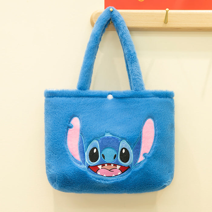 Wholesale Cute Cartoon Plush Cat Handbag Kids Coin Purse Gift Bag