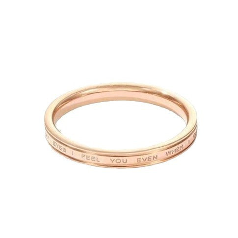 Wholesale Minimalist letter couple ring, fashionable temperament, titanium steel index finger ring, non fading ring, high aesthetic value