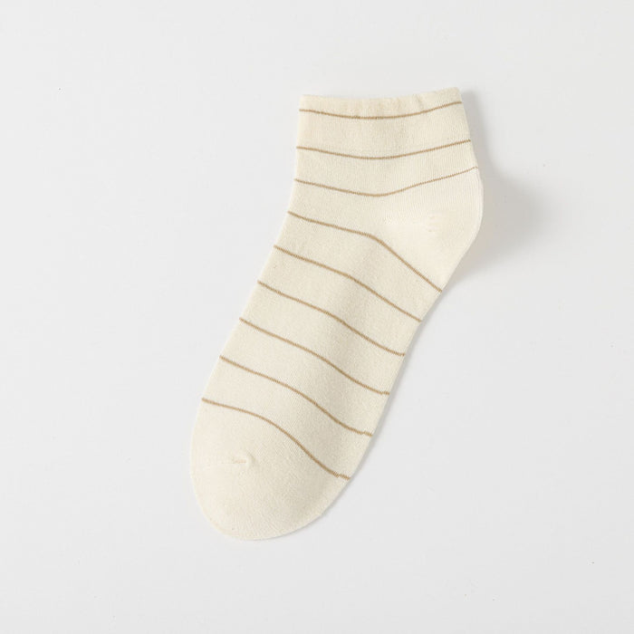 Wholesale Socks simple striped breathable cotton short socks