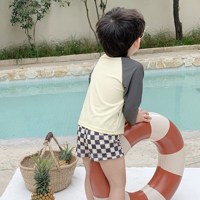 Wholesale Split sun protection quick drying swimming clothes, beach training swimsuits