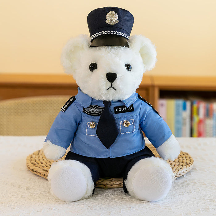 Wholesale Traffic Police Bear Doll Public Security Police Doll JDC-DO-MW023