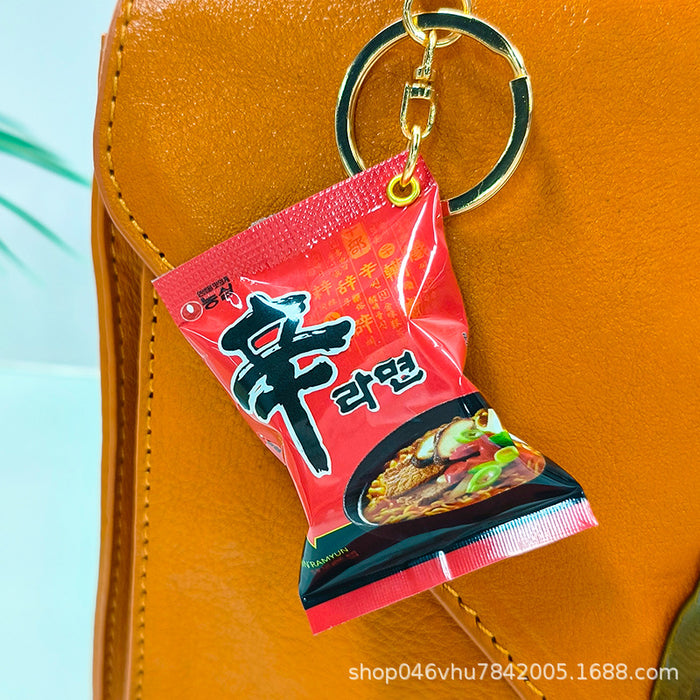Wholesale New snack bag pendant with simulated miniature rubber candy key pendant