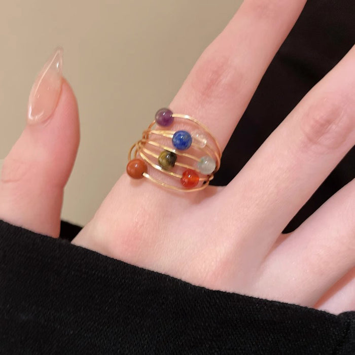 Wholesale Vintage ring, light luxury, niche design, vintage ring