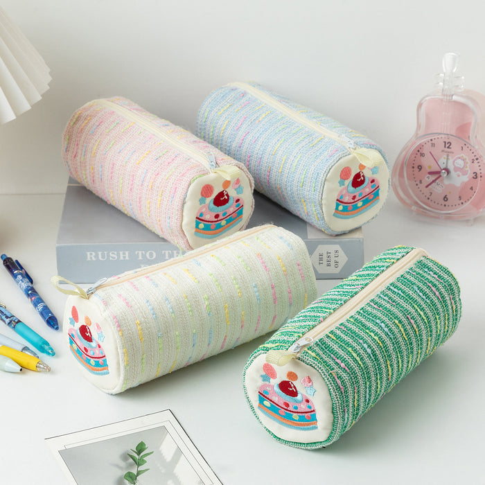 Wholesale Cute Cartoon Strawberry Cake Pencil Bag