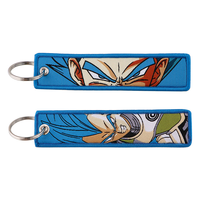 Wholesale  Woven Label Keychain Cartoon Pendant Woven Fabric Cartoon Accessory