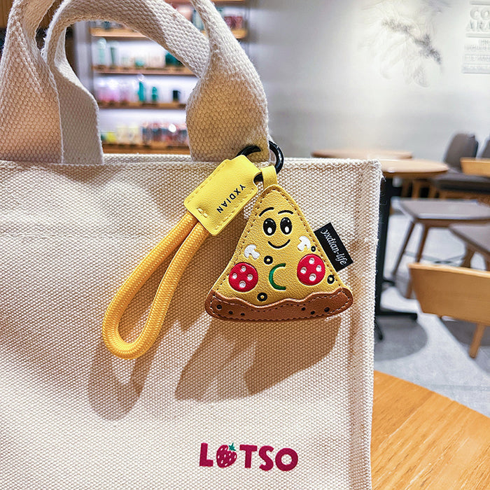 Wholesale Creative Cartoon Leather Food Keychain Pendant Exquisite Bag Accessories