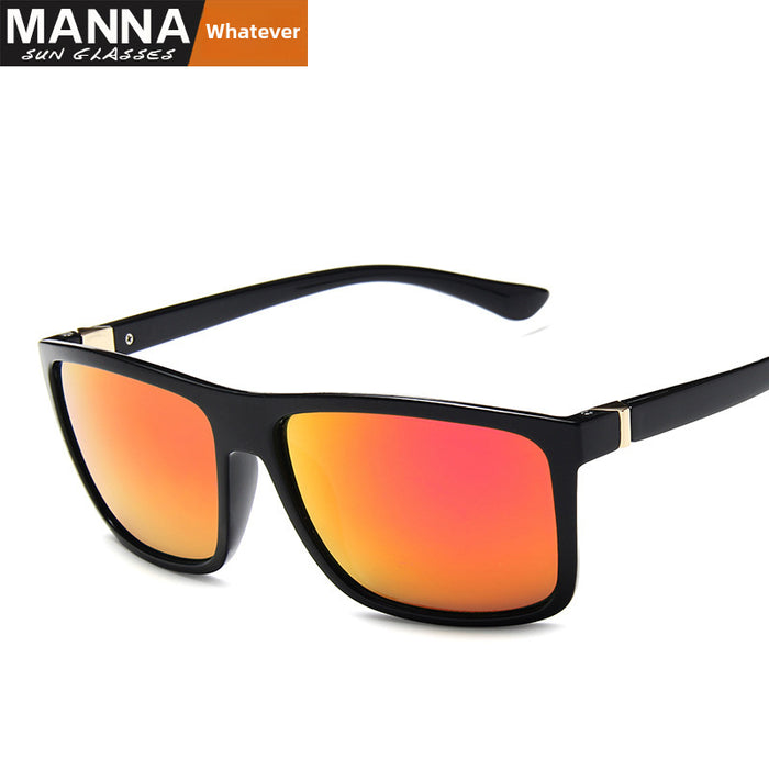 Wholesale Men's retro sunglasses with trendy large frame