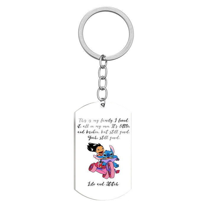 Wholesale Cartoon Color Printing Stainless Steel Keychain JDC-KC-HuanYu028