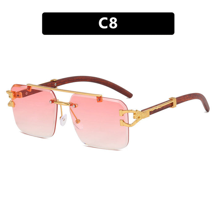 Wholesale Sunglasses frameless cut square sunglasses fashion sunglasses